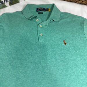 Polo by Ralph Lauren Men's Heather Green Polo Shirt